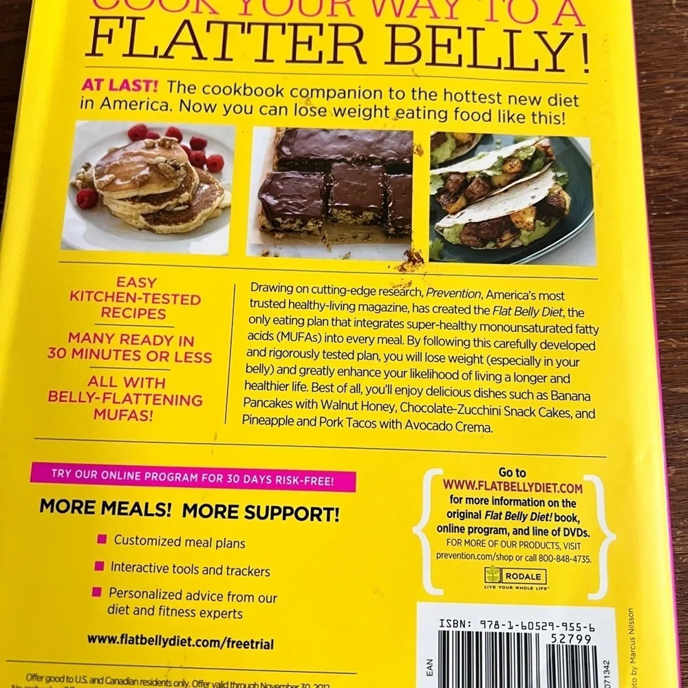 Flat Belly Diet! Cookbook • 200 MUFA Recipes • 2008 Hardcover